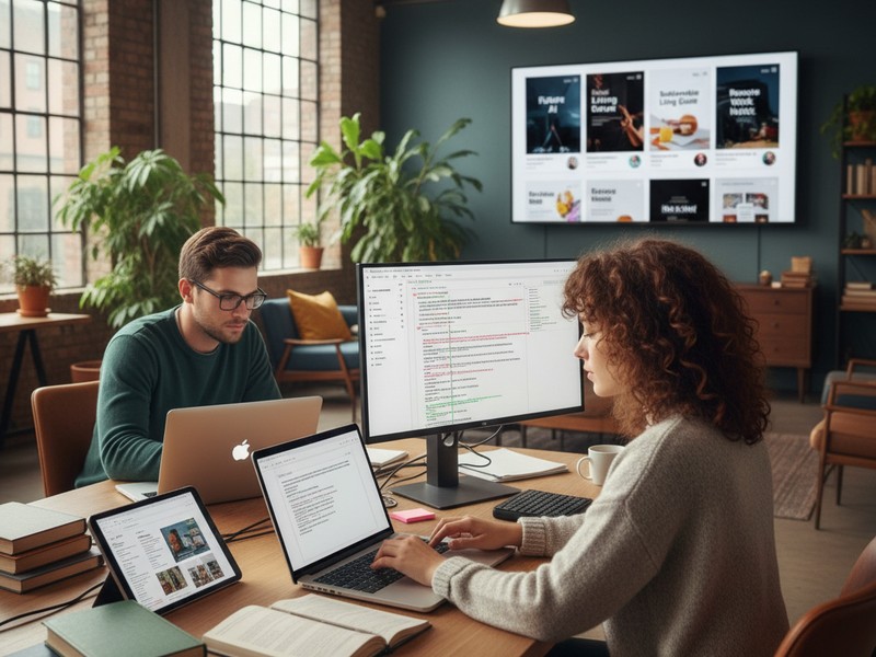Content creation and editorial workflow from planning to publication